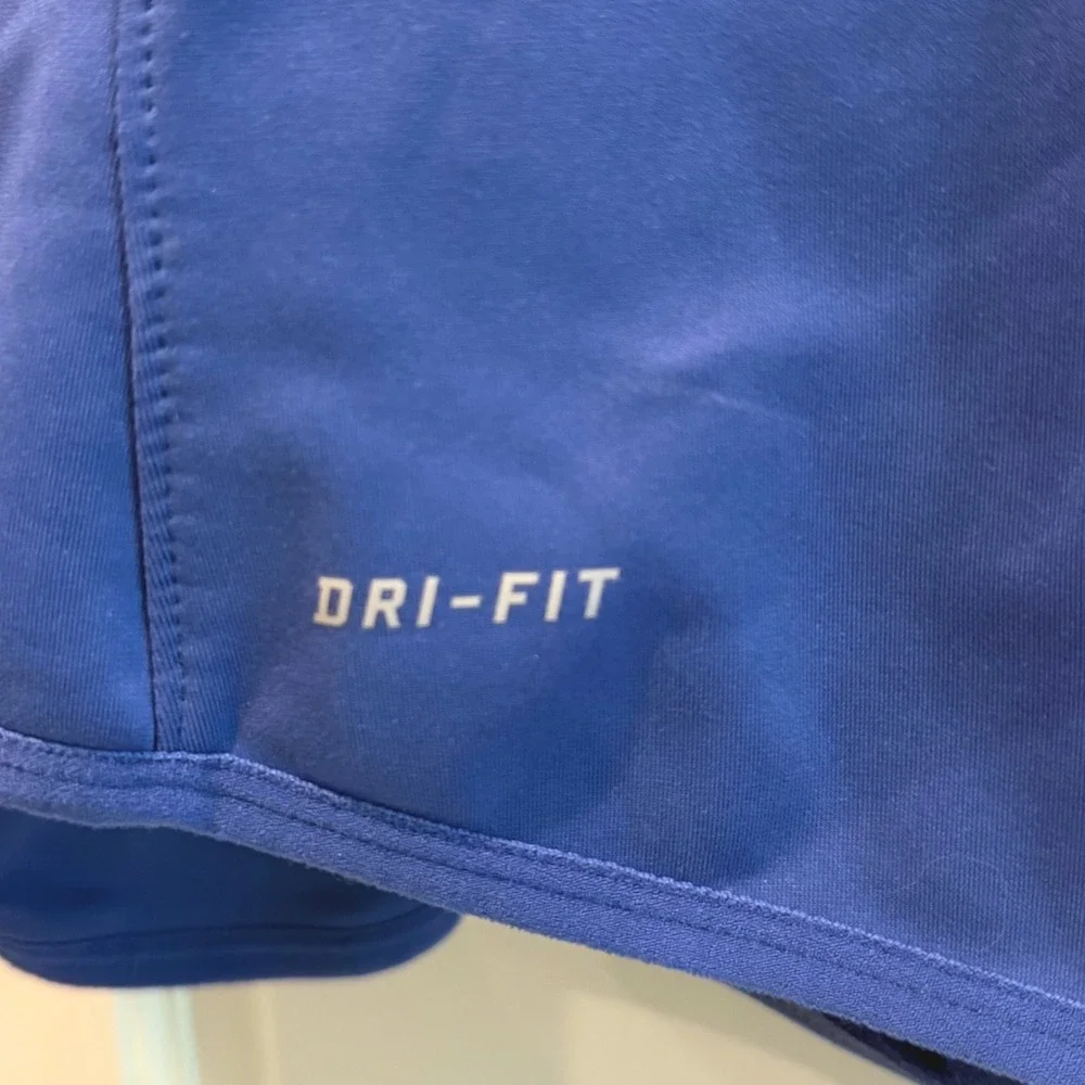 Nike Womens Blue Dri-FIT Fleece Lined‎ Quarter Zip Hoodie Size Large Running Top